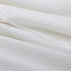 Coyuchi Queen Honeycomb Organic Cotton Blanket / coverlet